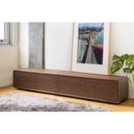 180cm natural wood TV stand