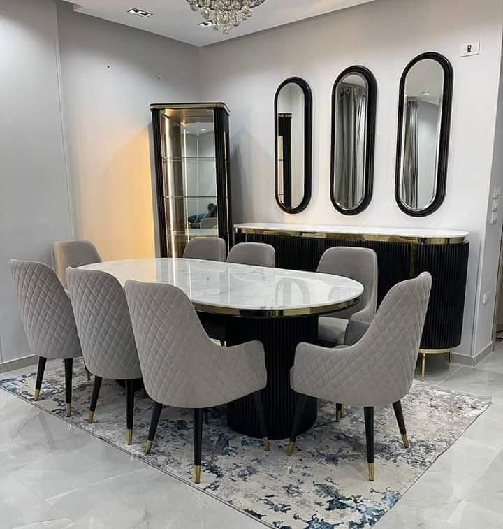 IMG-20230615-WA0100 “ 3 Mirrors ” Model Modern Dining Set - Image 1