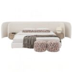 A new bed set featuring comfortable designs and materials.