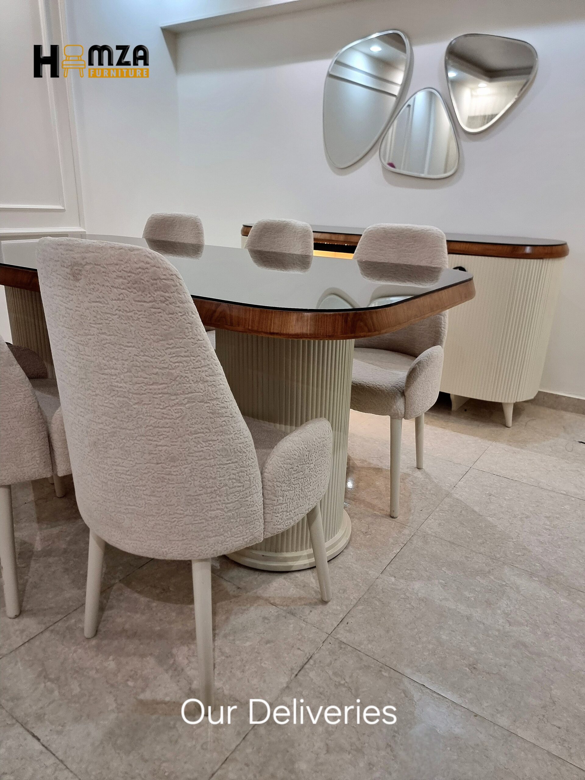 ٢٠٢٥٠٣٣٠_٠٠٣٢٠٧ " Haaland " Model Modern Dining Room Set - Image 1