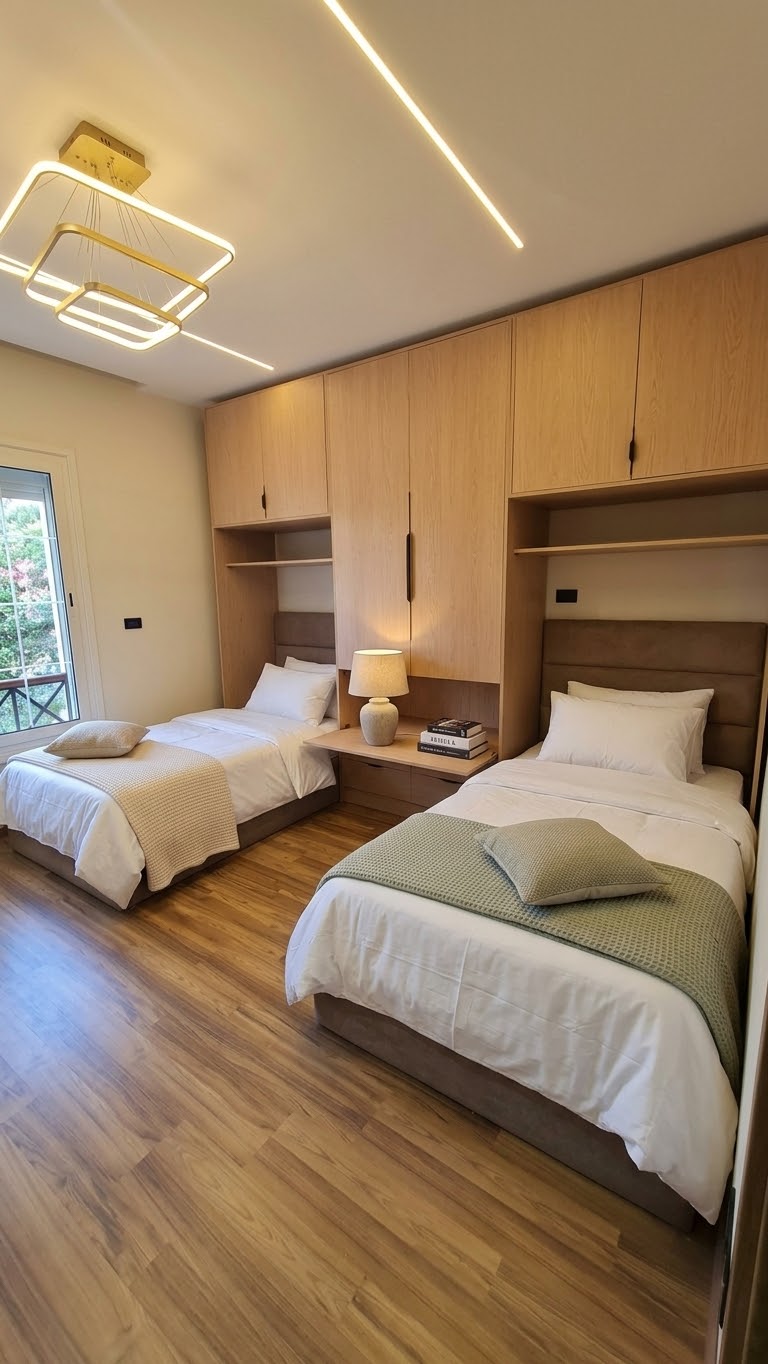 1788298571683 Modern children's bedroom set made of natural wood. - Image 1