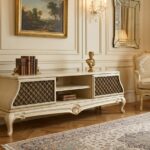 180cm natural wood TV stand classic 