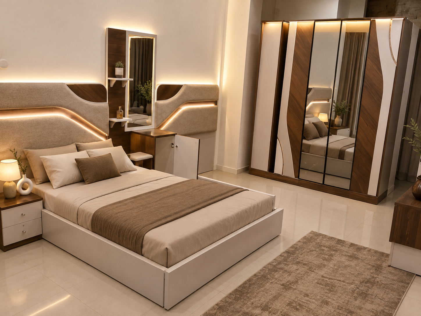 file_0000000008fc81f5b98ca9aacb48a6d3 Modern children's bedroom set made of natural wood - Image 1